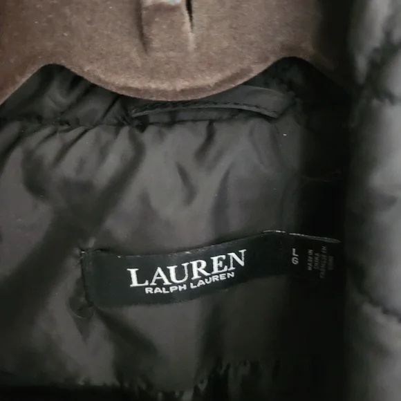 Lauren Ralph Lauren Black Quilted Crest Puffer Vest - Picture 2 of 3